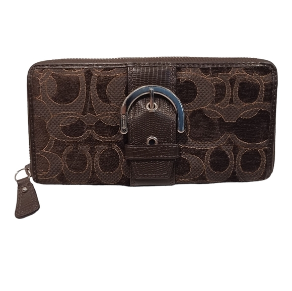 Coach Handbags - COACH Terry Cloth wallet